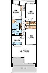 リーベスト西千葉 3LDKの間取図画像