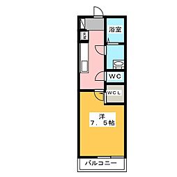 グレイス千葉中央2 1Kの間取図画像