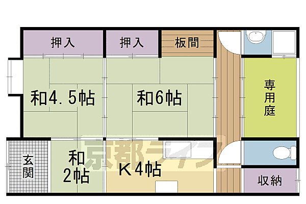 太秦井戸ヶ尻町16－4貸家 -｜京都府京都市右京区太秦井戸ケ尻町(賃貸一戸建3DK・--・50.06㎡)の写真 その1