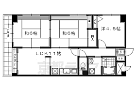 クレセントＫＹＫ 407 ｜ 京都府京都市右京区梅津上田町（賃貸マンション3LDK・4階・63.00㎡） その2