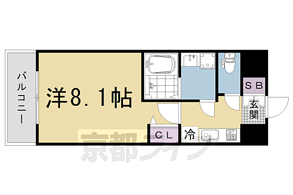 Ｄａｉｗａ　Ｇｒａｃｅ　Ｍａｉｓｏｎ　京都西七条 ｜京都府京都市下京区西七条比輪田町(賃貸マンション1K・4階・26.13㎡)の写真 その2