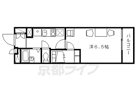 京都府京都市東山区福稲高原町（賃貸アパート1K・1階・19.87㎡） その2