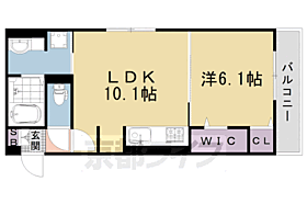 ソーニョ西京極 303 ｜ 京都府京都市右京区西京極殿田町（賃貸アパート1LDK・3階・39.77㎡） その2