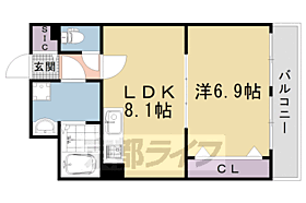 ＳＵＮ 203 ｜ 京都府京都市右京区西院日照町（賃貸マンション1LDK・2階・38.38㎡） その2