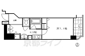 京都府京都市下京区上柳町（賃貸マンション1K・5階・25.55㎡） その2