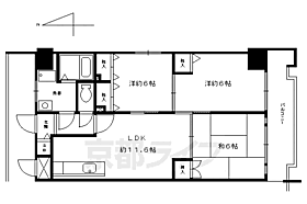 京都府京都市下京区西錺屋町（賃貸マンション3LDK・8階・65.83㎡） その2