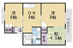 オレンジハイツ 1階3DKの間取り