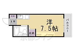 Zenマンション2 1Kの間取図画像