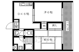アヴェニール向陽 2DKの間取図画像