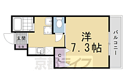 グランパレスCoCo 1Kの間取図画像