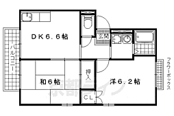 エステートピア松英2 2DKの間取図画像