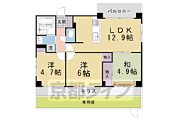 リソシエ宝ケ池 3LDKの間取図画像