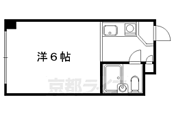 嘉門ハイツ 1Kの間取図画像