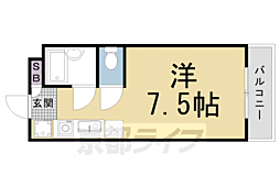 マーサ 1Kの間取図画像