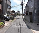 目の前の道路です。