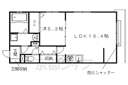 エスペランサ鴨川 1LDKの間取図画像