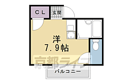 NoiretBlanc ワンルームの間取図画像