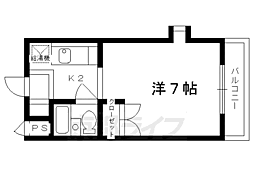 カーサ・コーザ 1Kの間取図画像
