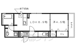 メゾンフォンリジェル 1LDKの間取図画像