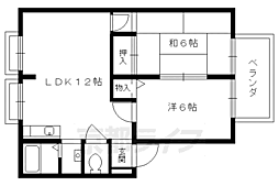 パティオハイツ 2LDKの間取図画像