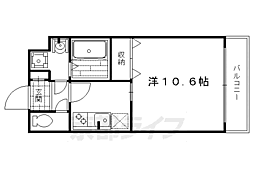 祥風 1Kの間取図画像