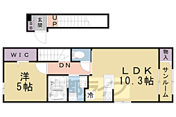 ペニーレイン 1LDKの間取図画像