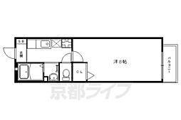 カーサ宮ノ前 1Kの間取図画像