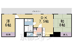 メゾンTMI 2DKの間取図画像