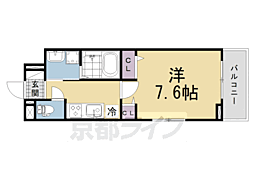 エリシオン・レジデンスV 1Kの間取図画像