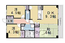 ライオンズマンション淀リバーサイド 3LDKの間取図画像