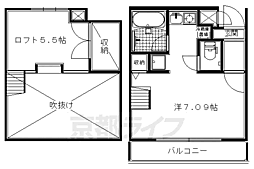 カレラデオエステ 1Kの間取図画像