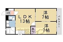 グランメゾンカミガモ 2LDKの間取図画像