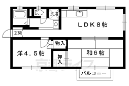 エトワール 2LDKの間取図画像