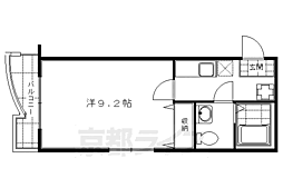 メゾンメロディア 1Kの間取図画像