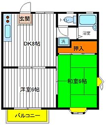 間取図画像 2DK