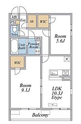 間取図画像 2LDK