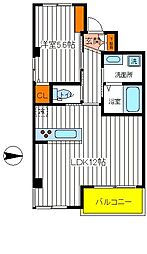 リオアレーナ 1LDKの間取図画像