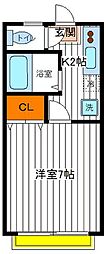 ハイム田原 1Kの間取図画像