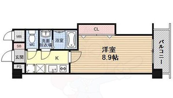 京都府京都市山科区御陵大津畑町(賃貸マンション1K・3階・27.30㎡)の写真 その2