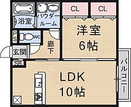 京都府京都市伏見区深草大亀谷東安信町（賃貸アパート1LDK・1階・40.68㎡） その2