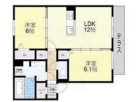 京都府京都市山科区西野山百々町（賃貸アパート2LDK・1階・57.74㎡） その2