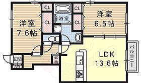 滋賀県大津市見世１丁目（賃貸アパート2LDK・1階・66.12㎡） その2