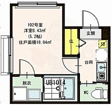 京都府京都市山科区音羽八ノ坪（賃貸アパート1K・3階・18.04㎡） その2