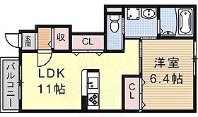 滋賀県大津市唐崎３丁目（賃貸アパート1LDK・1階・44.10㎡） その2