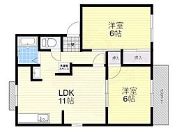 間取図画像 2LDK