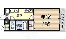 ヴィラコートタイセイ 1Kの間取図画像