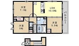 京都地下鉄東西線 御陵駅 徒歩15分 2階/-