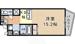 山科IMビル 1Kの間取図画像