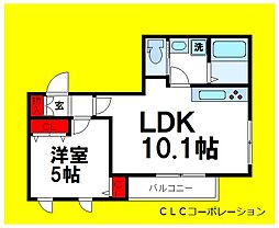 スカイメゾン 1LDKの間取図画像