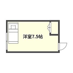 桜ビル ワンルームの間取図画像